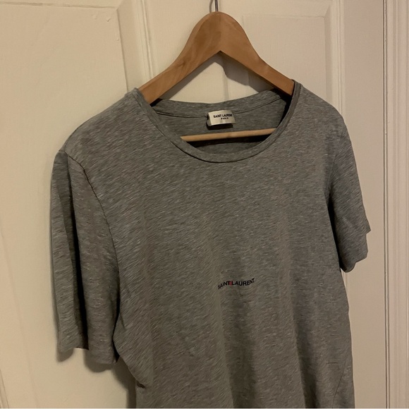 SAINT LAURENT RIVE GAUCHE T-SHIRT M GRAY - Picture 2 of 8